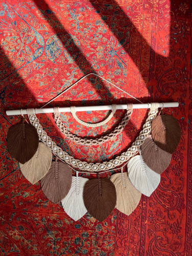 دیوارکوب مکرومه