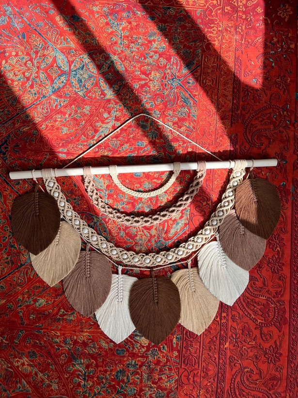 دیوارکوب مکرومه